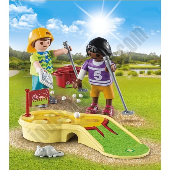 Enfants et minigolf Playmobil Special Plus 9439 - déstockage - -2