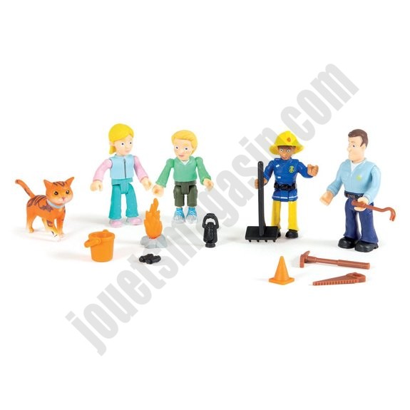 Coffret 5 figurines Sam le pompier ◆◆◆ Nouveau - -0