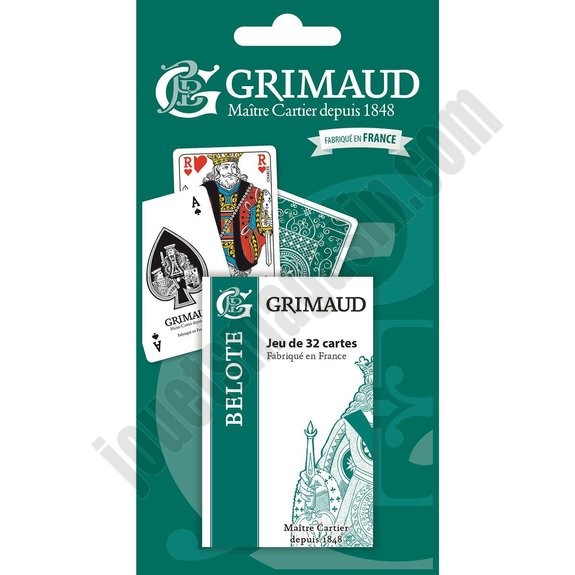 Grimaud Origine Belote 32 cartes En promotion - -0