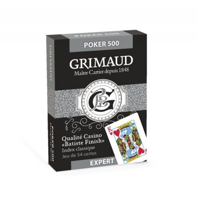 Grimaud Expert Poker 500 Format US Index Classique En promotion