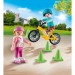 Enfants avec vélo et rollers Playmobil City Life 70061 - déstockage - 1