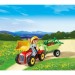 Enfant avec tracteur et remorque Playmobil 4943 - déstockage - 1